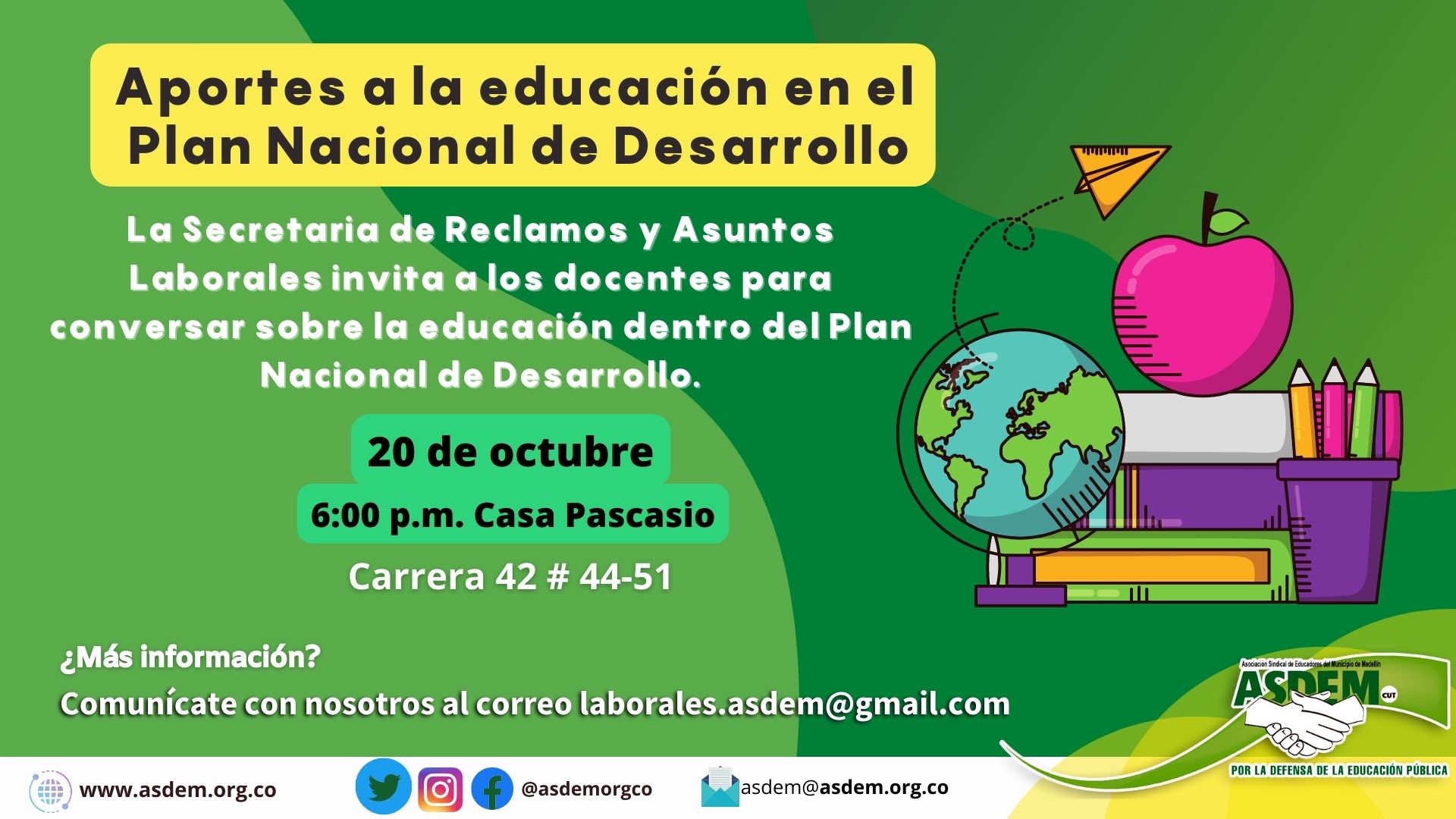 La educación en el Plan Nacional de Desarrollo