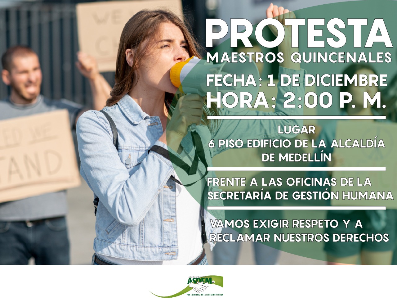 ¡Maestro quincenal, te llamamos a la movilización!