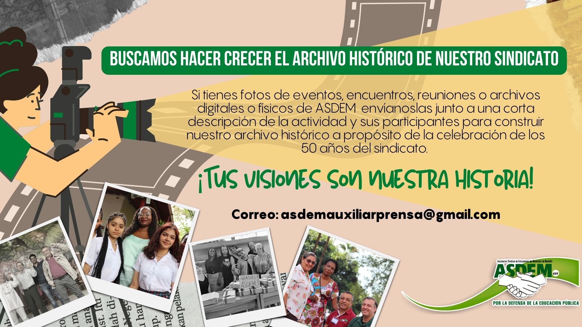 Buscamos hacer crecer el archivo histórico de nuestro sindicato